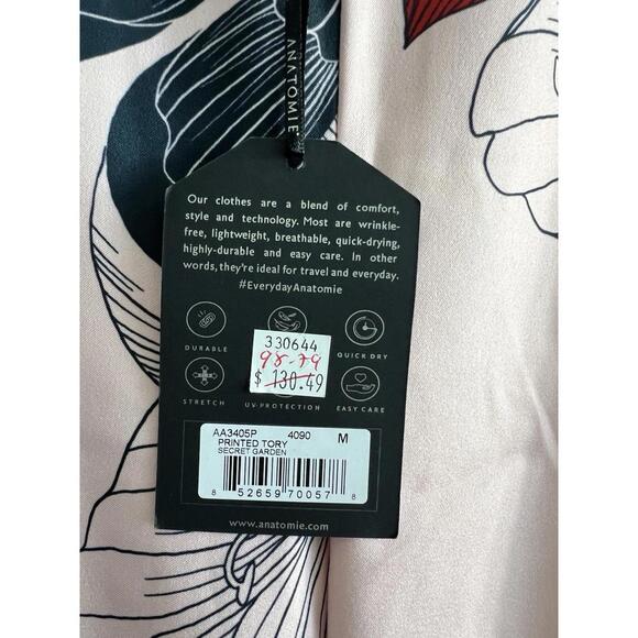 ANATOMIE Secret Garden Capsule Wide Leg Pants Women Sz Med Floral Resort NWT - Picture 5 of 9